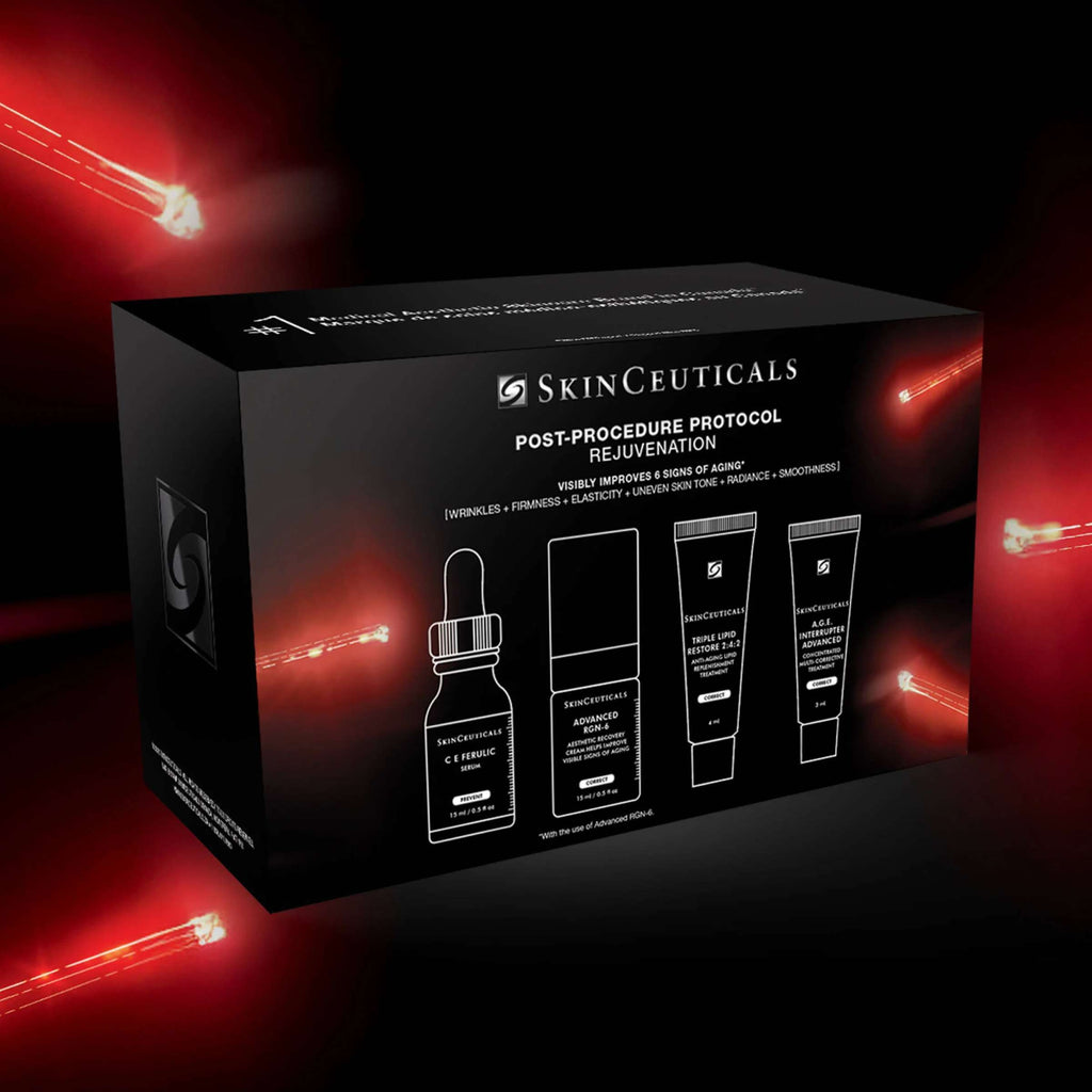 wedoskin SkinCeuticals Post-Procedure Rejuvenation kit with skincare products for skin volumizing and plumping treatment.