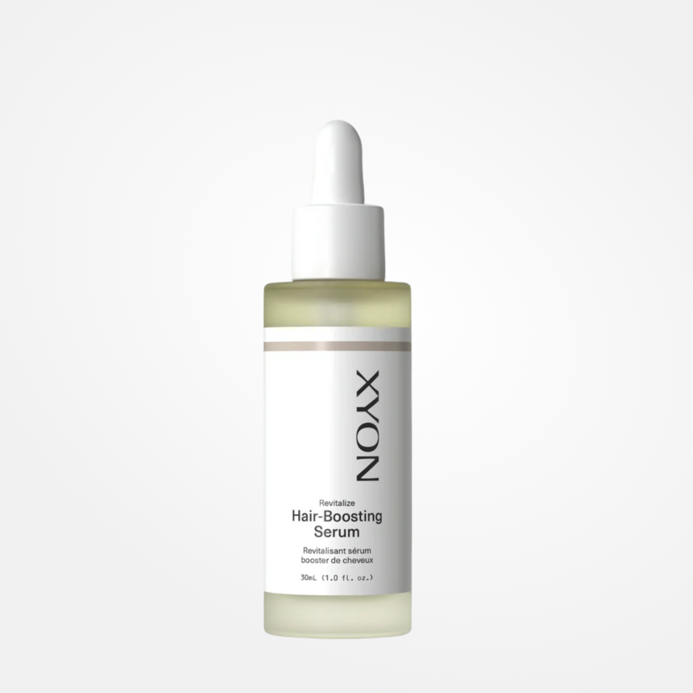XYON Revitalize Hair-Boosting Serum for Women, 30ml, bottle with dropper, designed to enhance hair repair and growth.