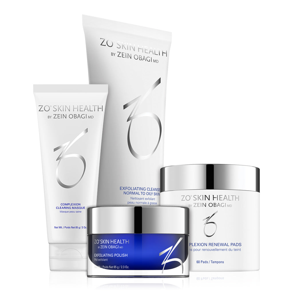 wedoskin ZO Skin Health Complexion Clearing Program kit with skincare products for clearer, healthier skin.