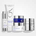 ZO Skin Health anti-aging program kit with skincare products and tools for mature skin rejuvenation and anti-aging treatment.