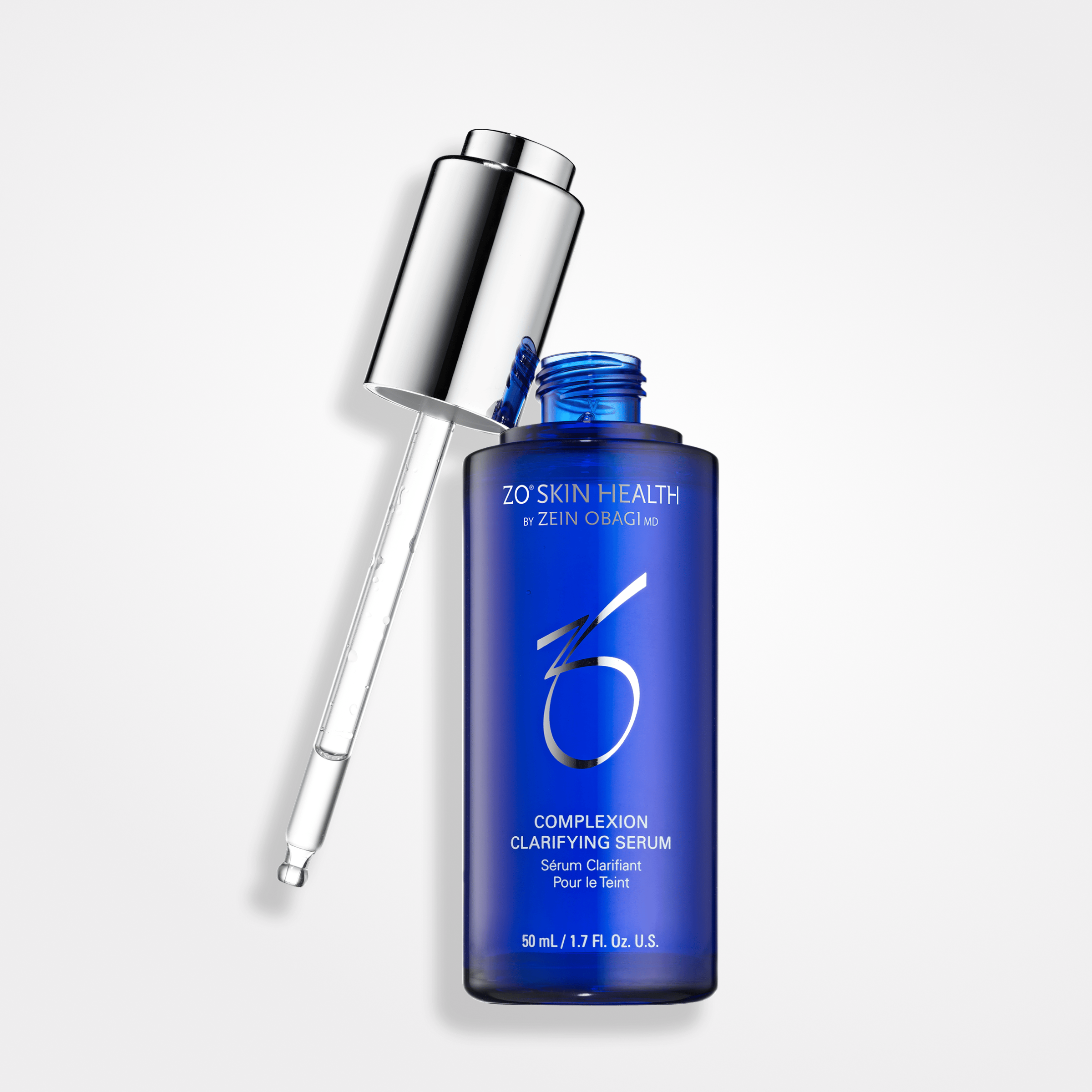 Wedoskin ZO Skin Health Complexion Clarifying Serum bottle with dropper, designed to improve skin clarity and reduce blemishes.