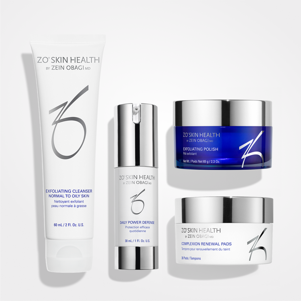 wedoskin ZO Skin Health Daily Skincare Program kit with cleanser, moisturizer, and treatment products for healthy skin.