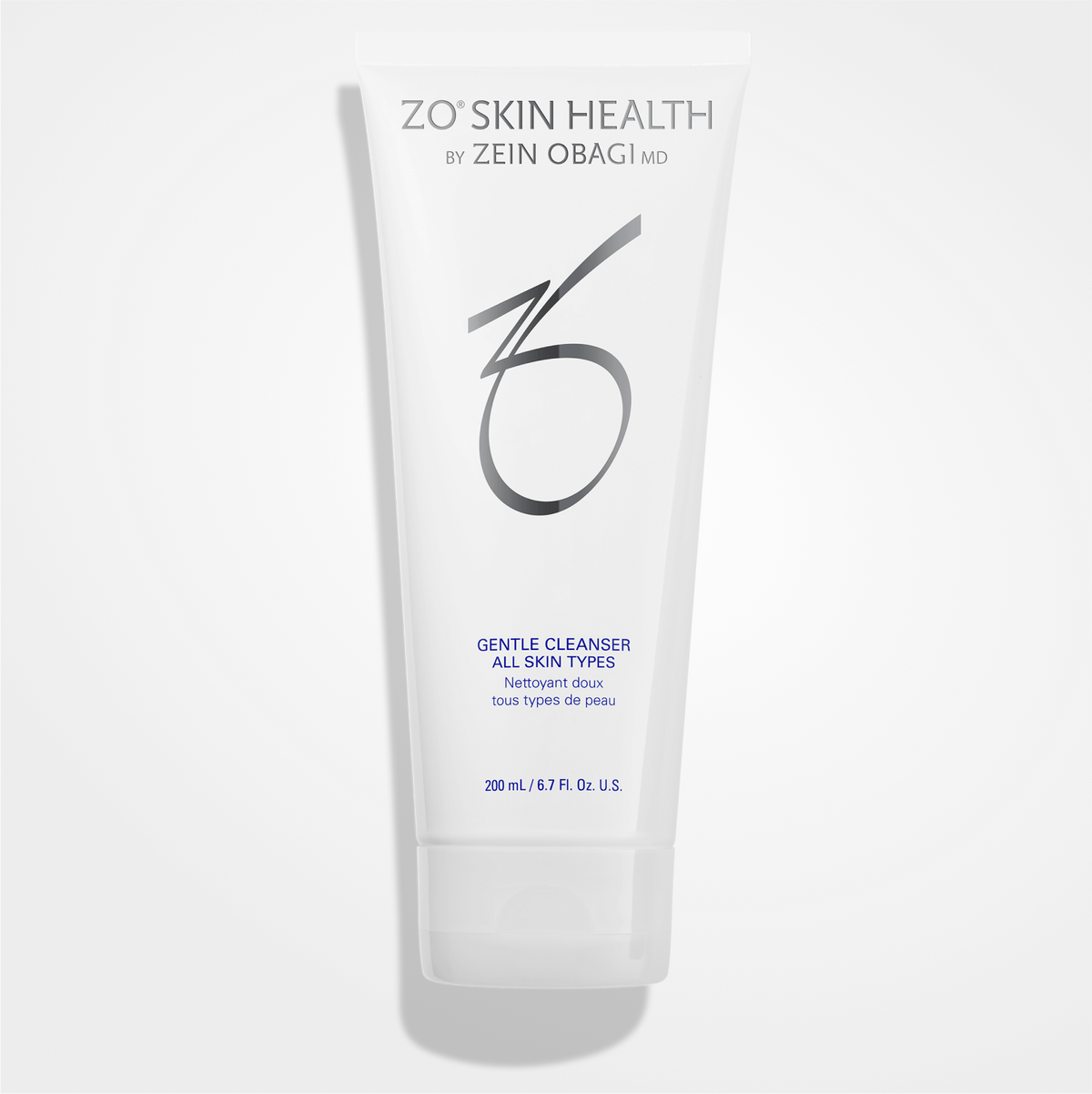 ZO Skin Health Gentle Cleanser in 200ml bottle, a gentle facial cleanser by wedoskin for sensitive skin care.