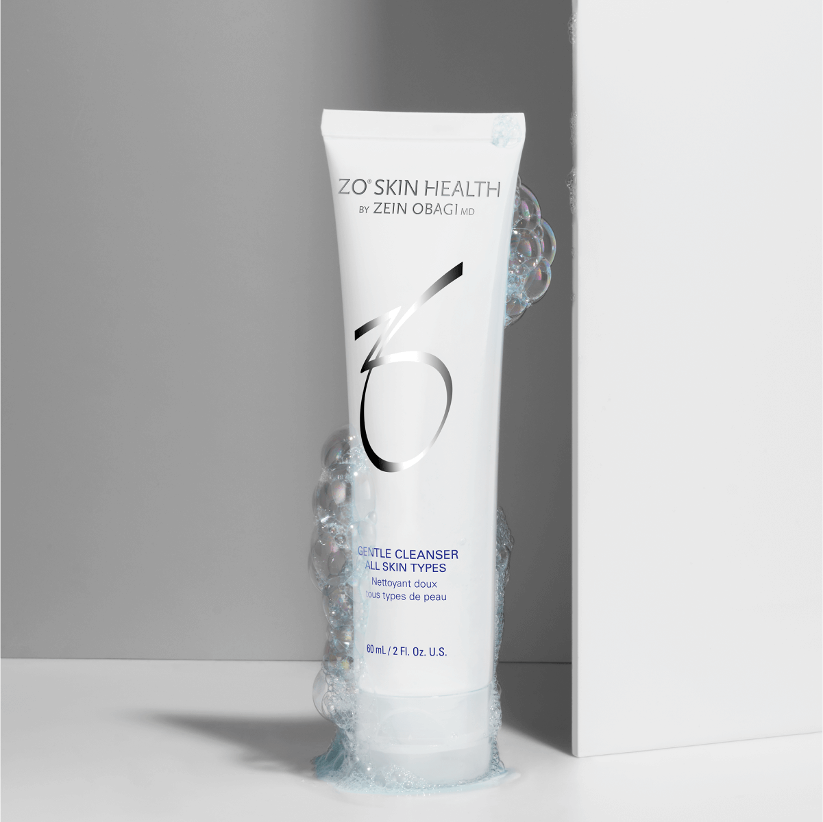 wedoskin ZO Skin Health Gentle Cleanser in 60ml bottle, showing a clear, gentle facial cleanser designed for sensitive skin.