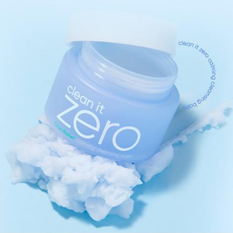 HYAKU Beauty & Living Banila Co. Clean It Zero Cica Reffed Cleansing Balm in blue, 100ml, showing the jar and product label.