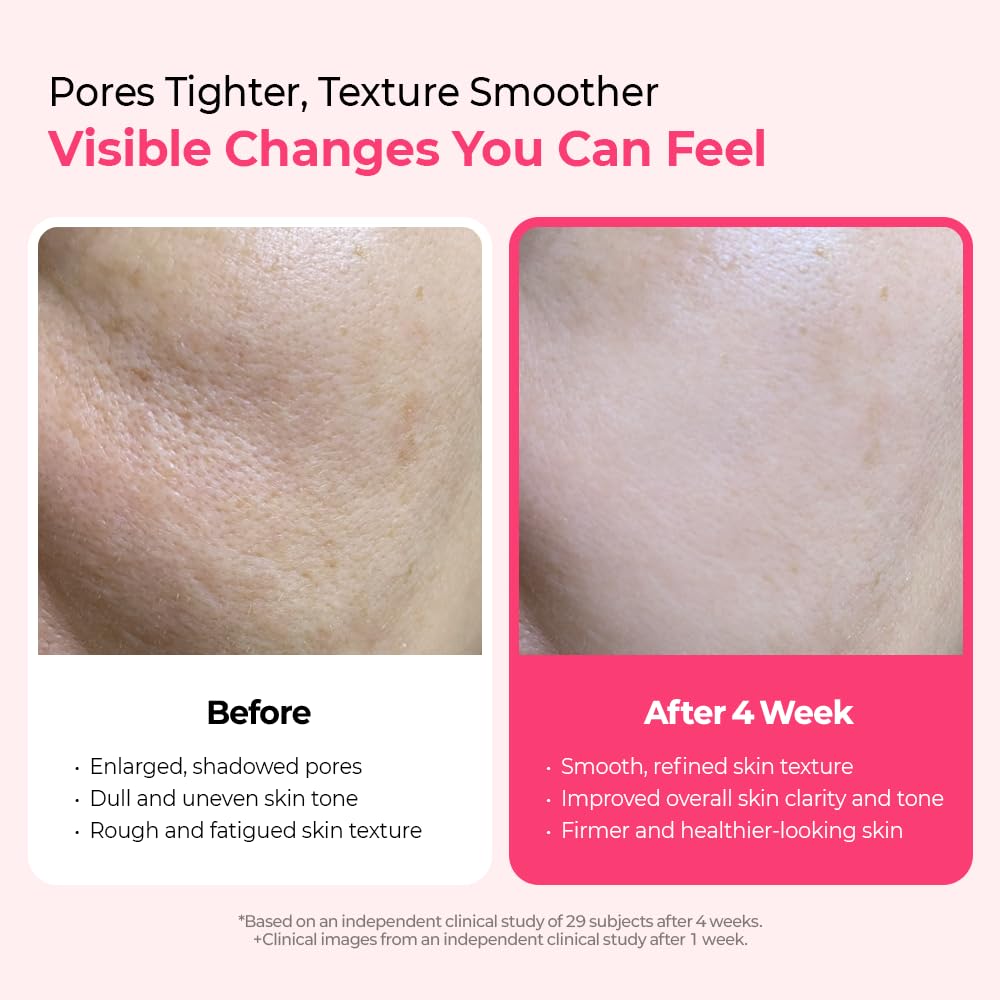 Lakinza K-beauty Dr.Melaxin Cemenrete Cyano Pink Spicule Serum 30ml bottle with pink label and silver cap.