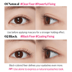Etude House Dr. Mascara Fixer 6g eye makeup product by Lakinza K-beauty, showing the tube and applicator for lash setting.