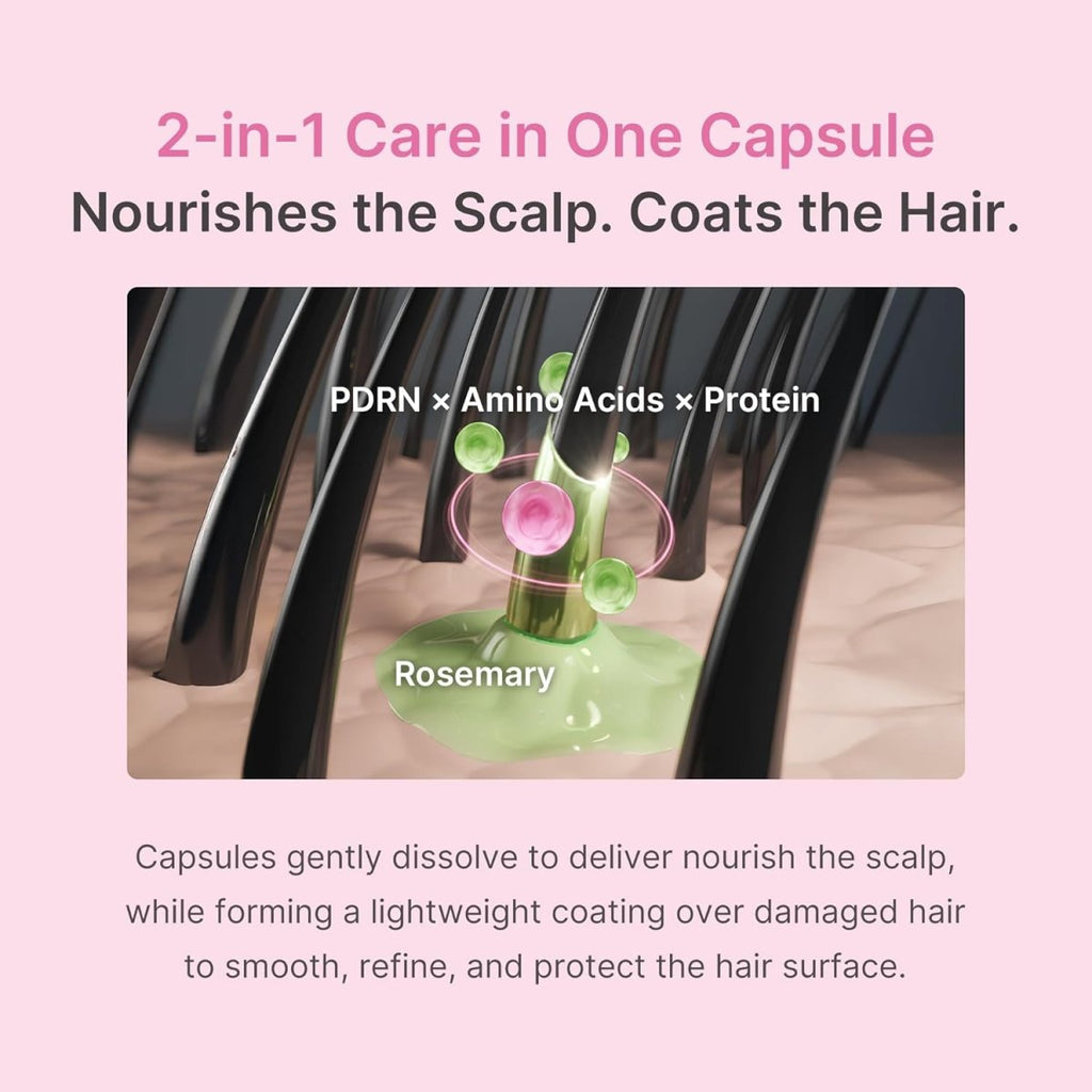 Medicube Rosemary PDRN Hair & Scalp Conditioner in 250ml bottle by Lakinza K-beauty, showing the conditioner with rosemary leaves.