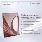 Mediheal Retinol Collagen Cream Lifting Mask in 30ml jar, featuring a smooth cream texture, by Lakinza K-beauty.