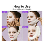 Lakinza K-beauty Numbuzin No.9 NAD Bio Lifting facial mask box with four full cover masks, 48ml each for skin rejuvenation.