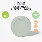 Lakinza K-beauty Parnell Cicamanu Serum In-Matte Cushion 15g compact with smooth, natural matte finish base makeup.