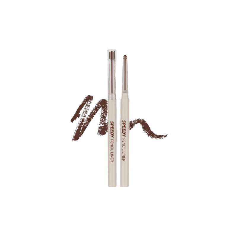 Lakinza Peripera Speedy Pencil Liner for eye makeup, 0.14g, with a sleek black pencil tip for precise application.