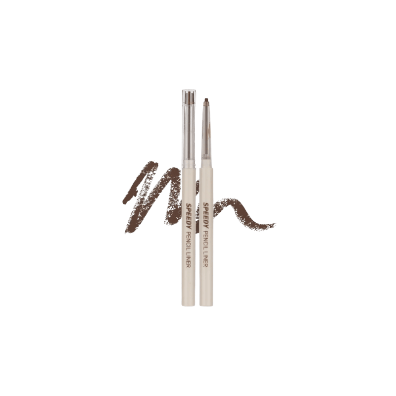 Lakinza Peripera Speedy Pencil Liner for eyes, 0.14g, K-beauty eye makeup pencil with sleek black design.
