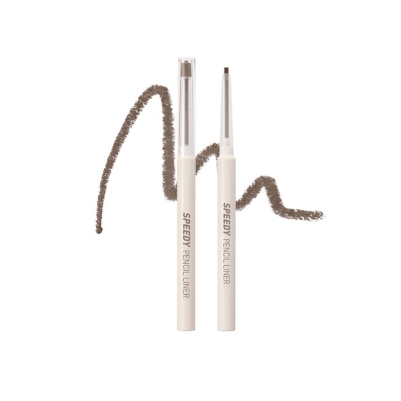 Lakinza K-beauty Peripera Speedy Pencil Liner in 0.14g, eye makeup pencil with a sleek black design.