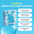 Lakinza K-beauty Barley Hyal-Some HydroMask in 36g, a soothing skincare mask with barley and hyaluronic acid for hydration.