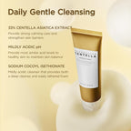 Lakinza K-beauty SKIN1004 Madagascar Centella Ampoule Foam cleanser in 20ml tube, featuring green and white packaging.