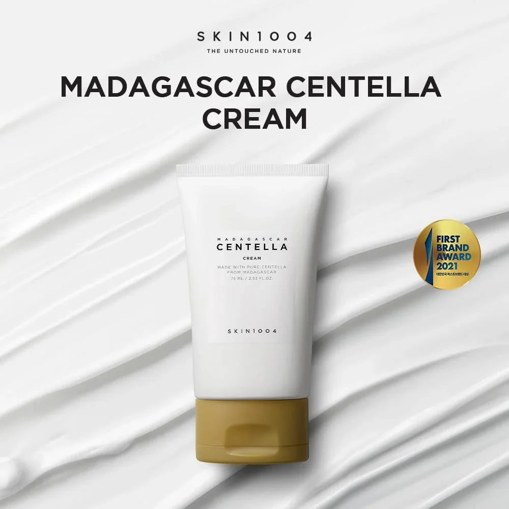 Lakinza K-beauty SKIN1004 Madagascar Centella Cream Mini 30ml in a small jar, featuring a white cream inside