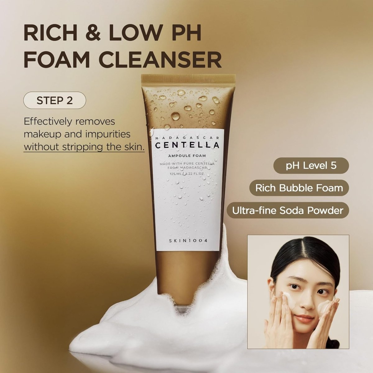 Lakinza K-beauty SKIN1004 Madagascar Centella Double Cleansing Duo cleanser set with two bottles, ideal for gentle skincare.