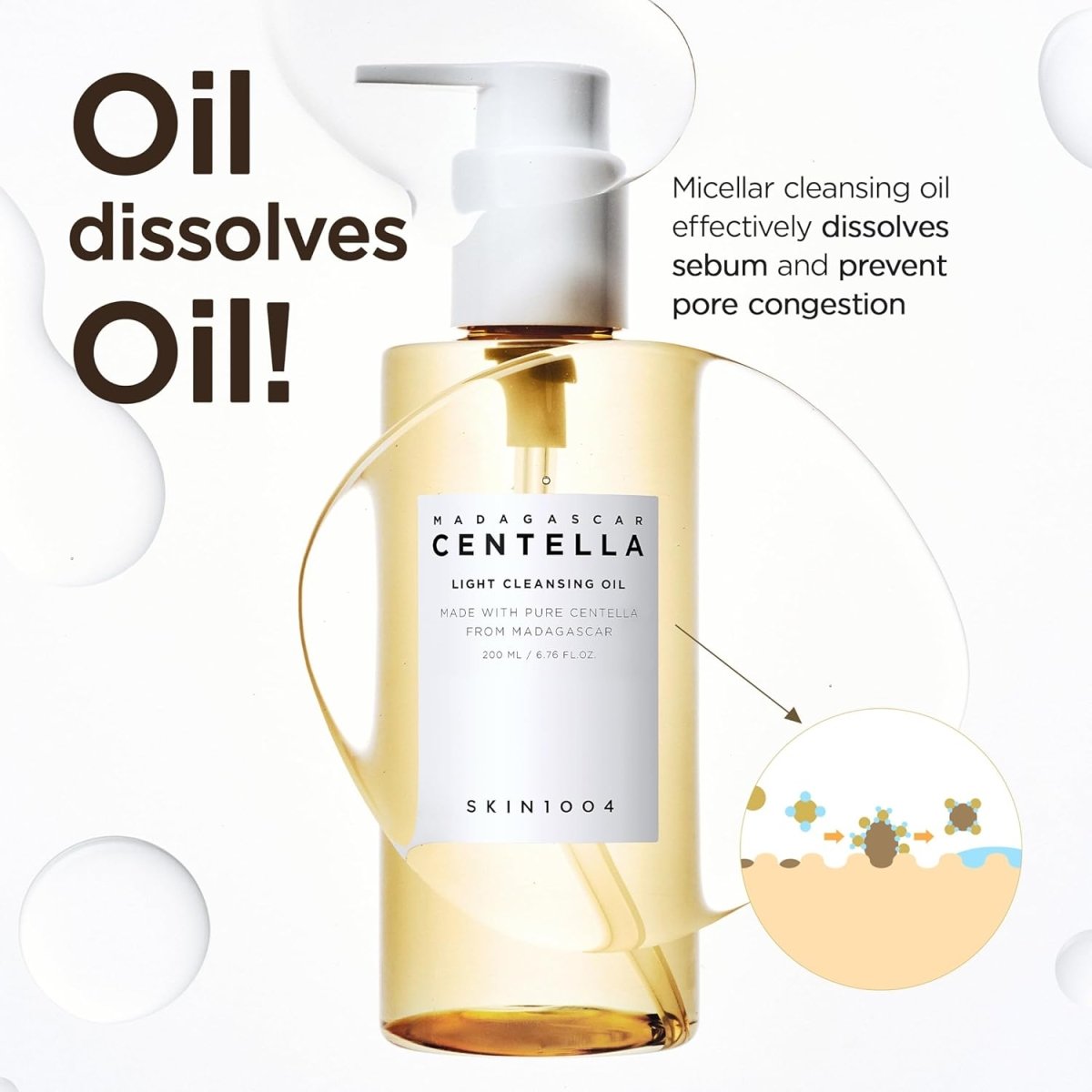 Lakinza K-beauty SKIN1004 Madagascar Centella Double Cleansing Duo, two cleanser bottles with labels in a skincare set.