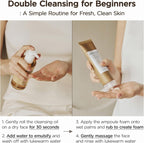 Lakinza K-beauty SKIN1004 Madagascar Centella Double Cleansing Duo with two cleanser bottles, designed for gentle skin cleansing.