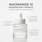 Lakinza K-beauty SKIN1004 Madagascar Centella Niacinamide 10 Boosting Shot Ampoule 30ml bottle with product label