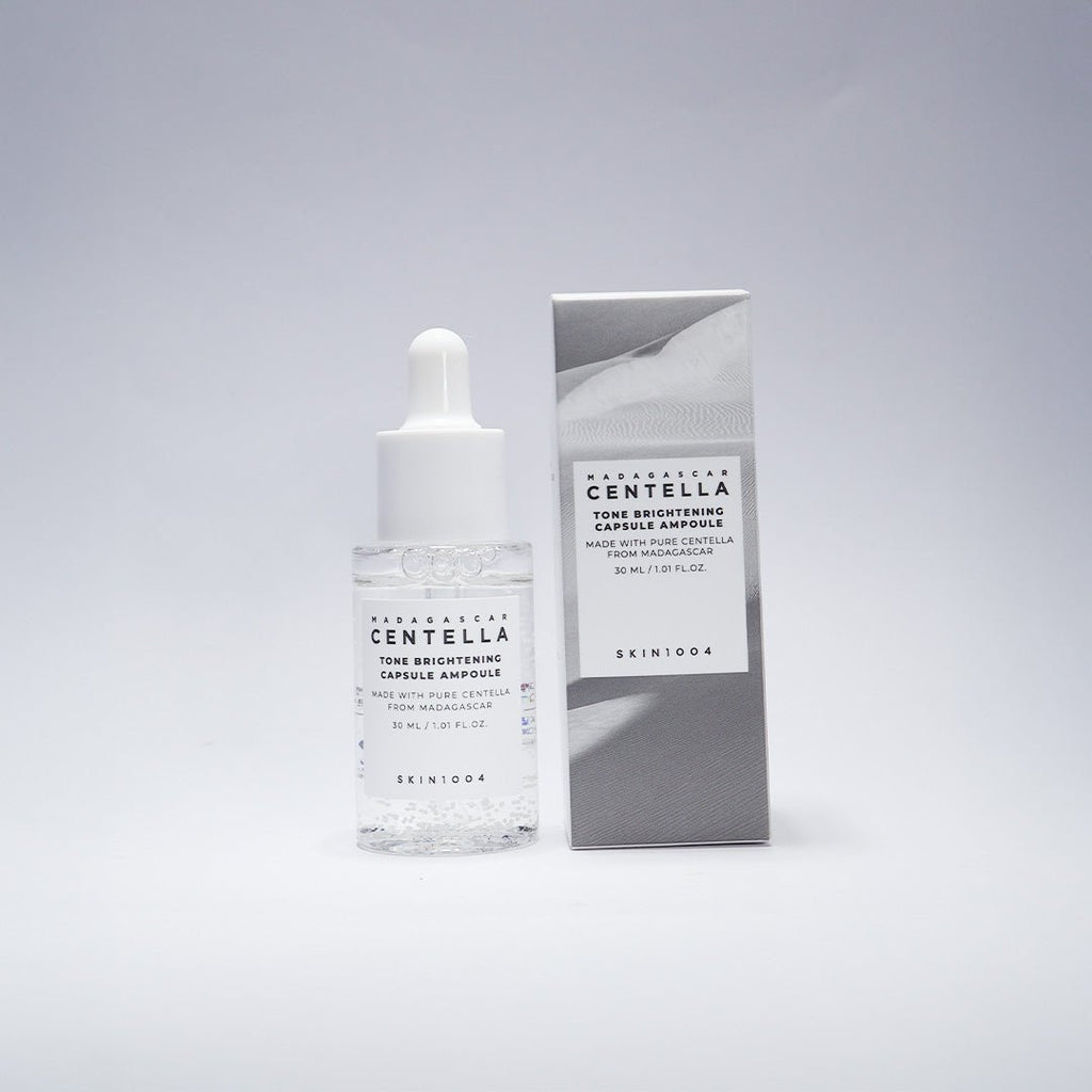 Miniature SKIN1004 Madagascar Centella Brightening Capsule Ampoule 30ml from Lakinza K-beauty, with the product bottle and label visible.