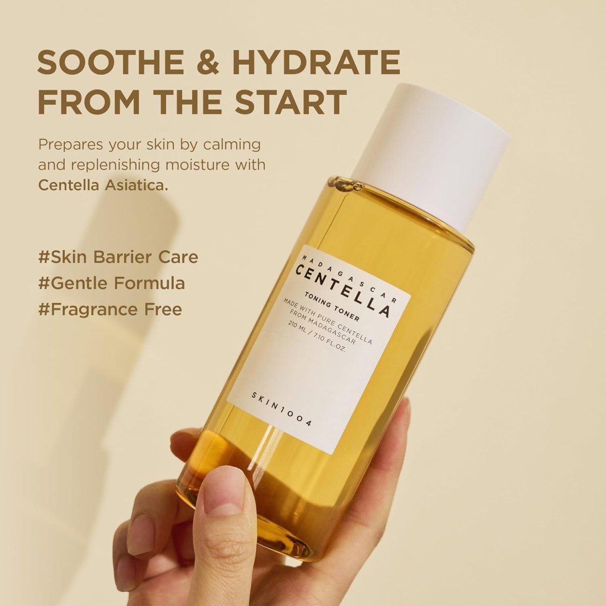 Miniature SKIN1004 Madagascar Centella Toning Toner in 30ml bottle, displayed with branding and product details.
